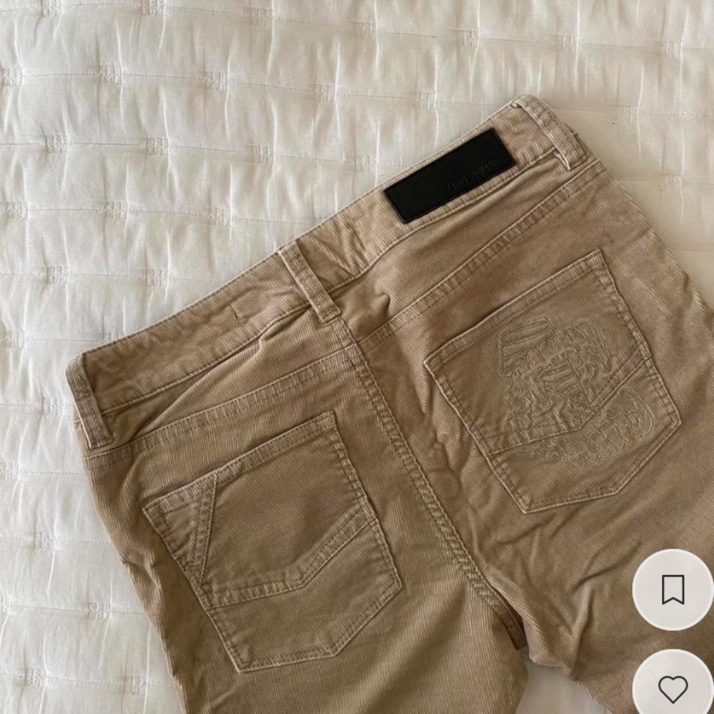 zadig & voltaire corduroy slim/skinny jeans/pants